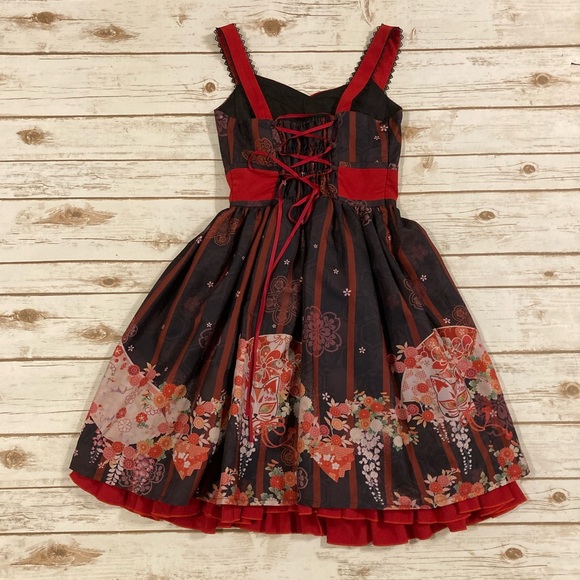 Soufflesong Lolita Cat Skater Skirt Dress Small - Picture 8 of 13